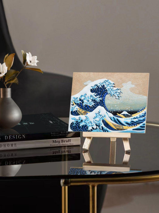 Relief The Great Wave off Kanagawa 3D Acrylic Painting Kanagawa One Size