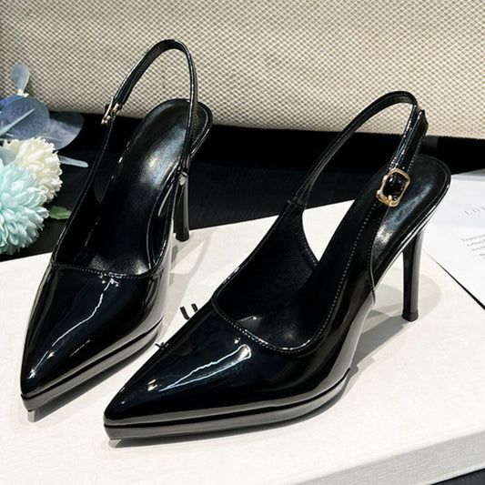 Point Toe Stiletto Slingback Pumps