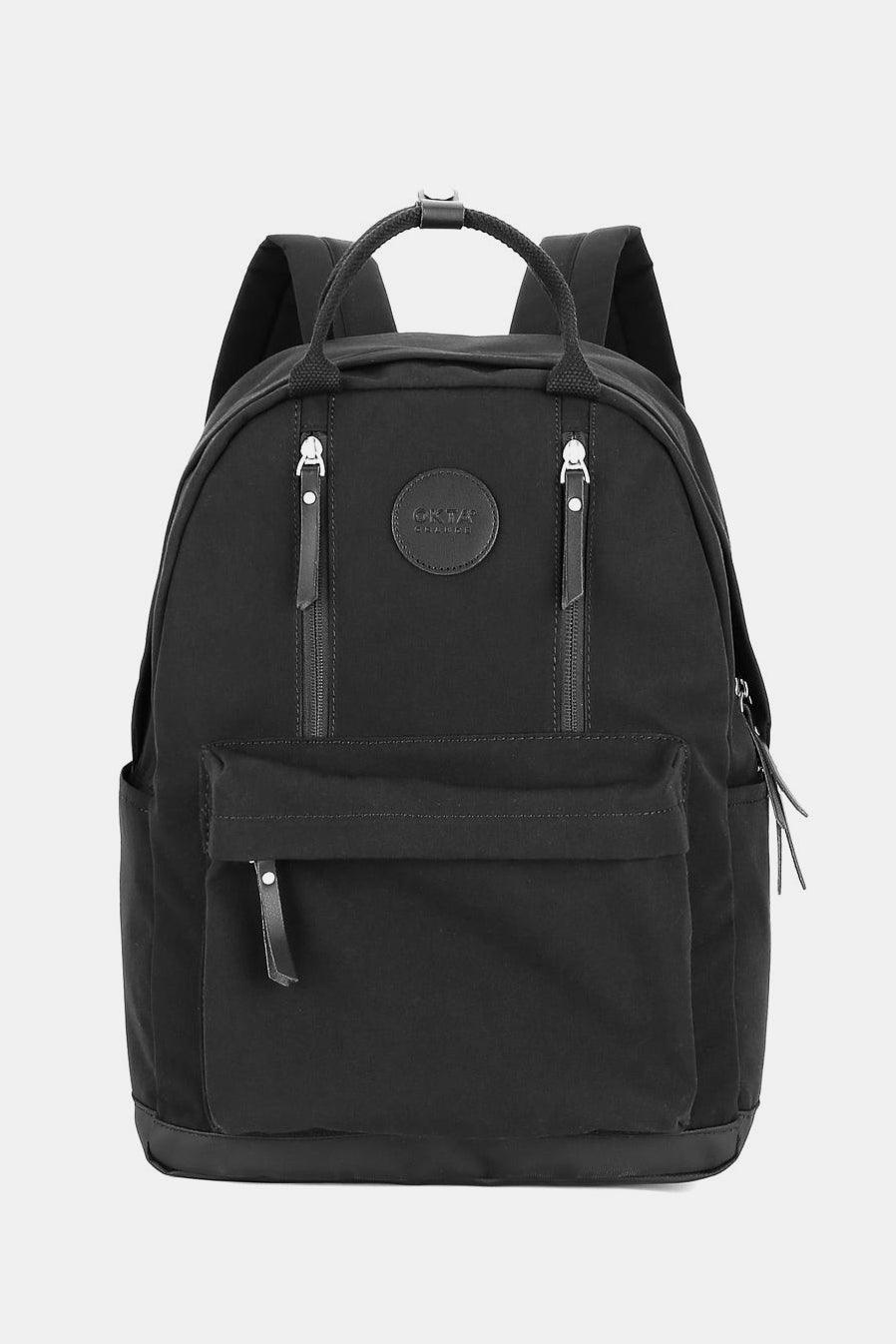 Himawari Waterproof Backpack Bag with Multilayer Pockets Black One Size