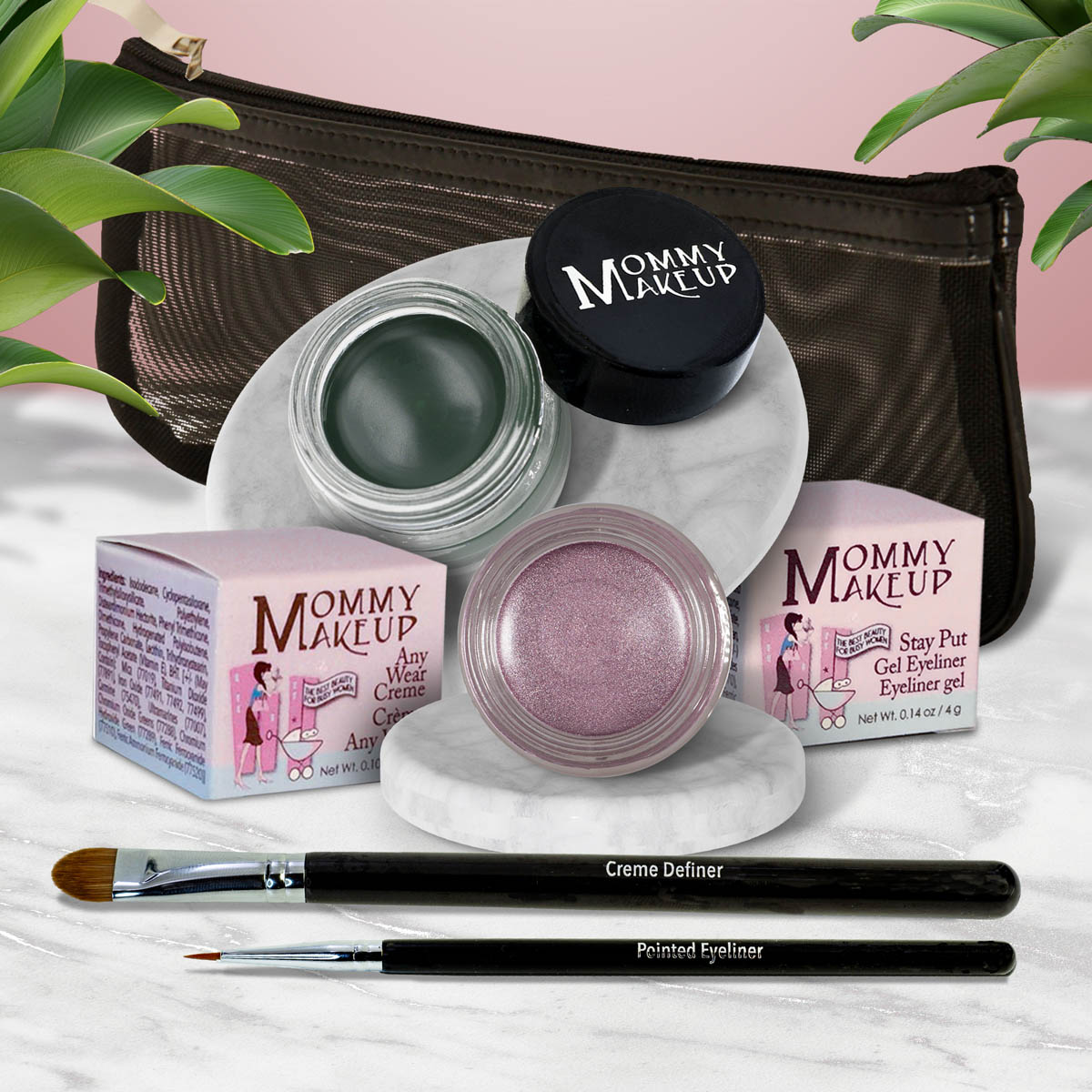 The Everlasting Eye | Waterproof Eye Makeup Set Elsa - A Pale Shimmering Lilac Hunter - A Rich Hunter Forest Green