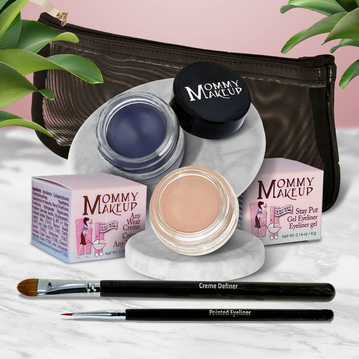 The Everlasting Eye | Waterproof Eye Makeup Set Nudetrality - a matte warm nude Blue Angel - A Classic Navy Blue