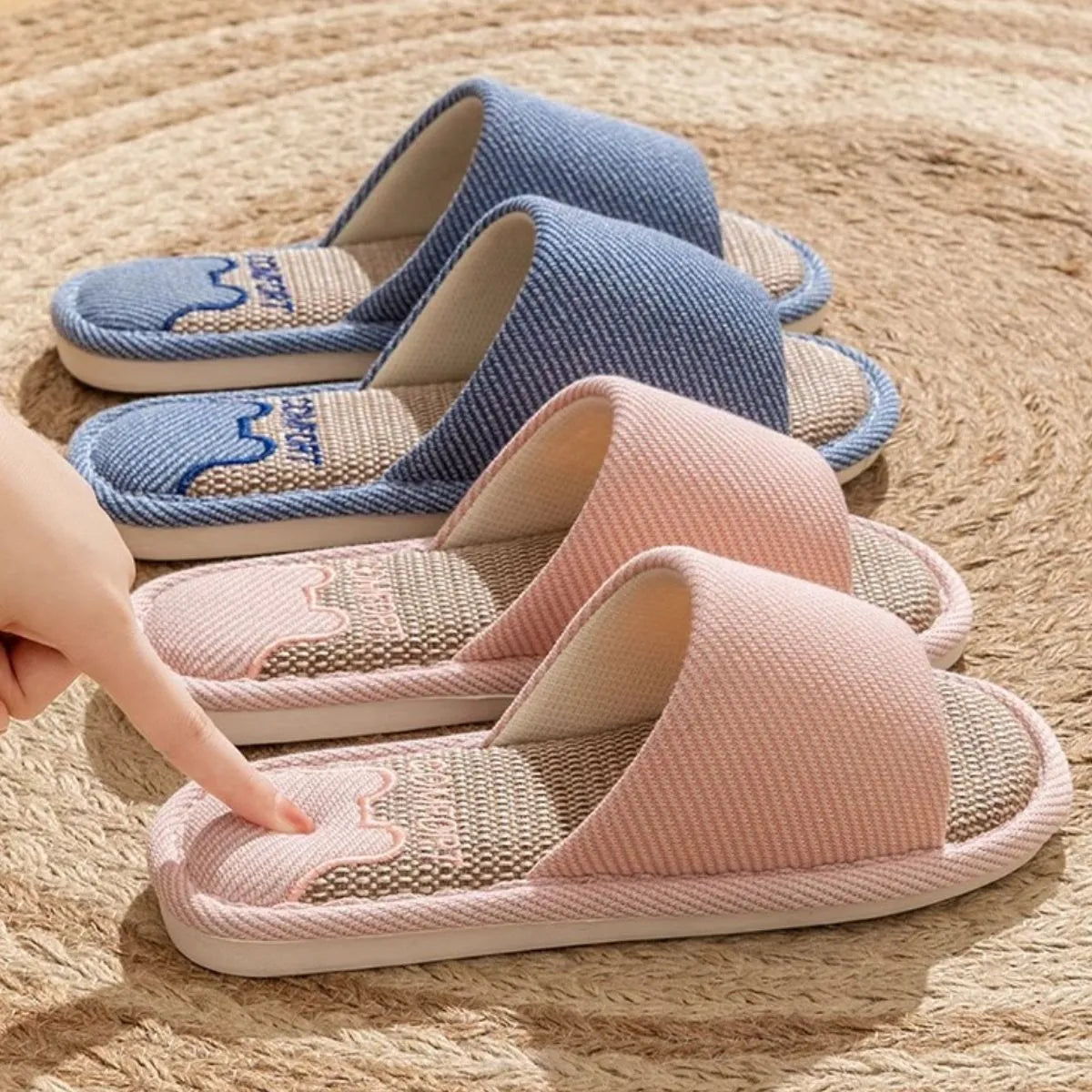 Open Toe Flats Slippers