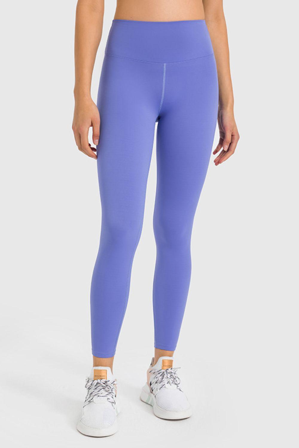 Millennia High Waist Ankle-Length Yoga Leggings Periwinkle