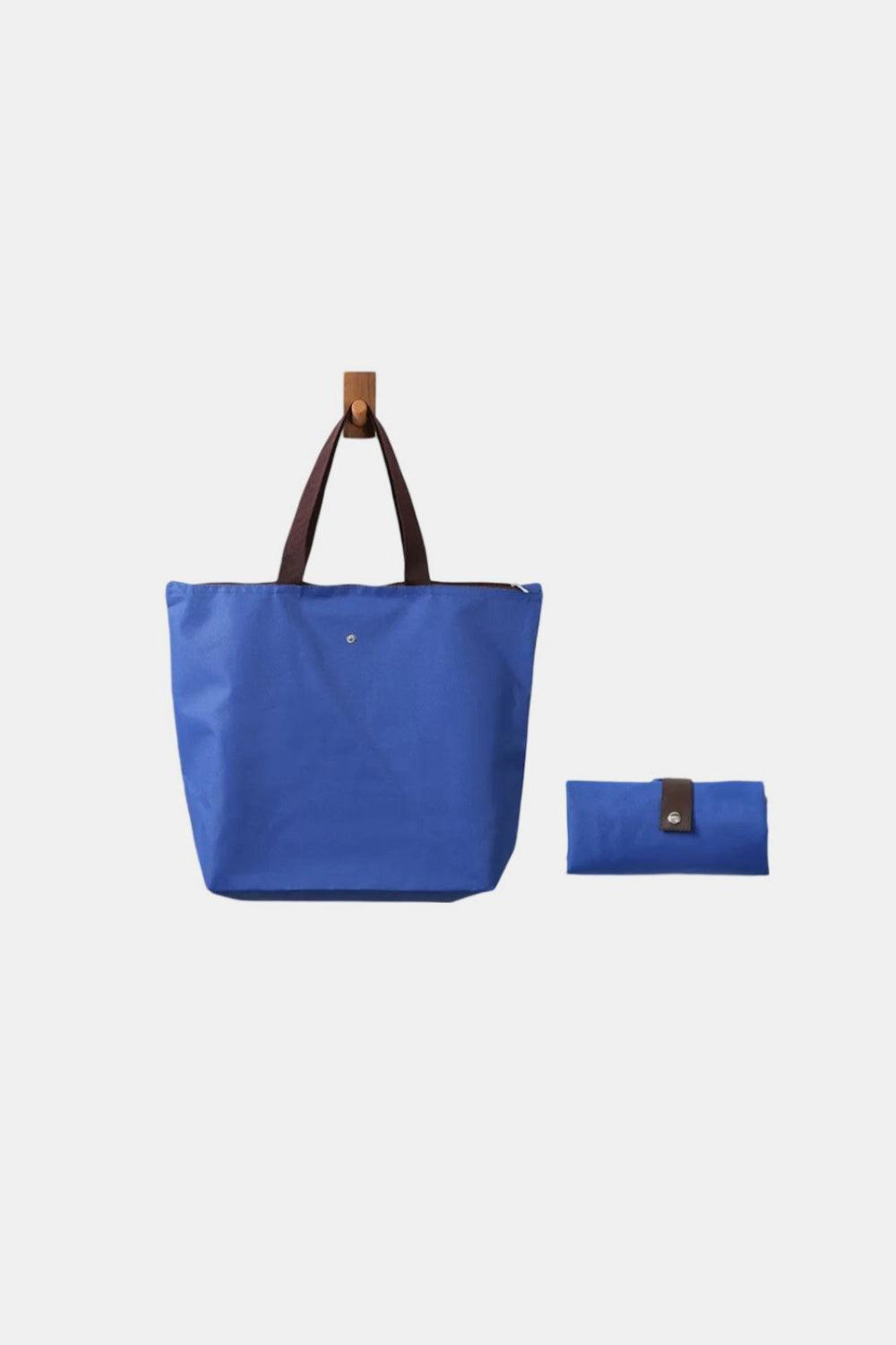 Zenana Large Capacity Foldable Oxford Tote Bag Classic Blue One Size