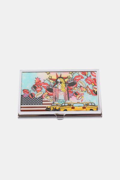 Nicole Lee USA Printed Business Card Case Pop Girl One Size