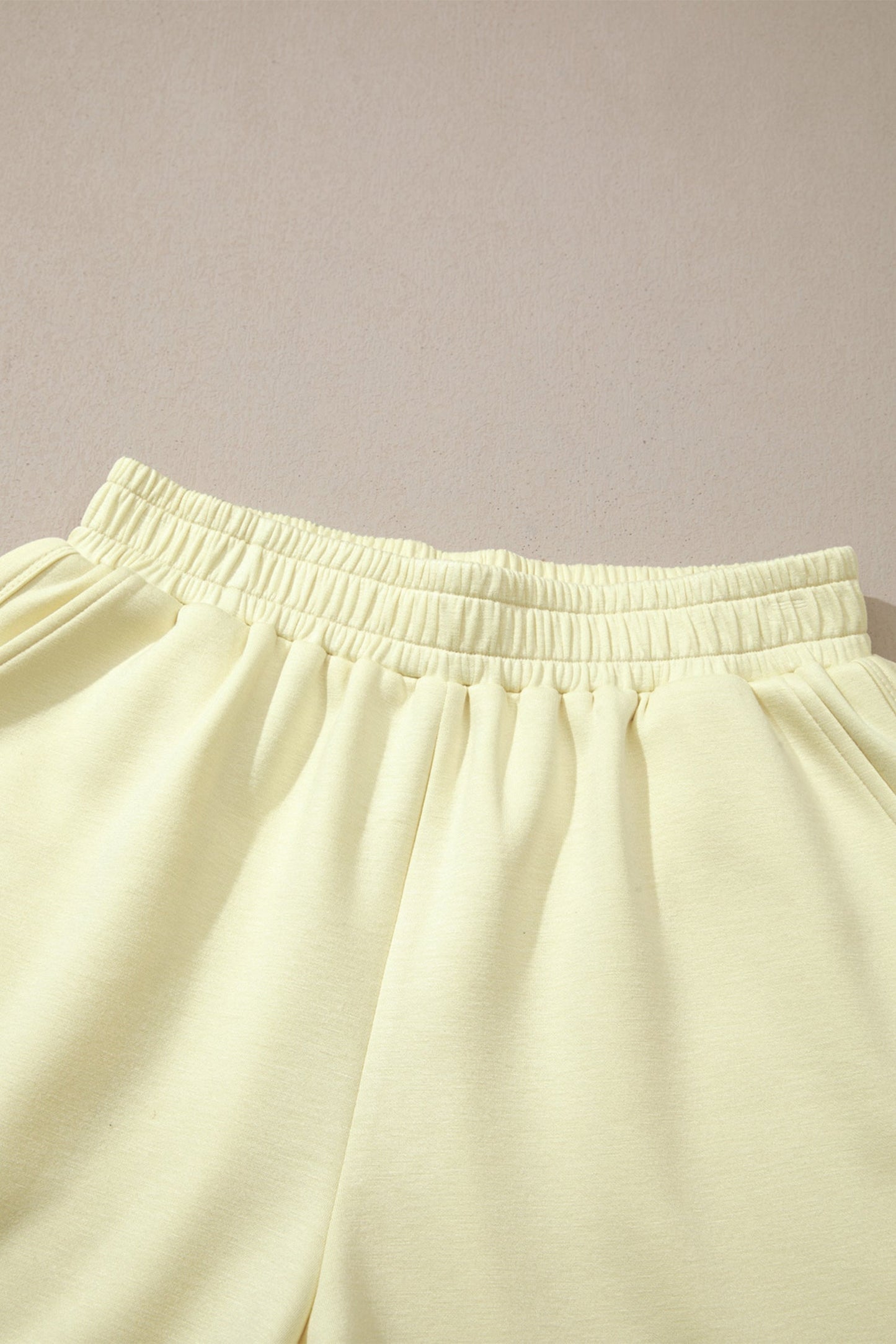 Mock Neck Exposed Seam Tunic Top & Shorts Set