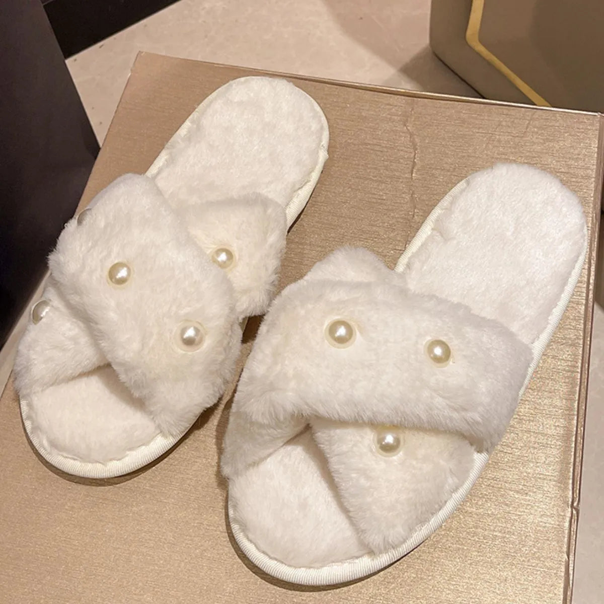 Open Toe Flats Slippers