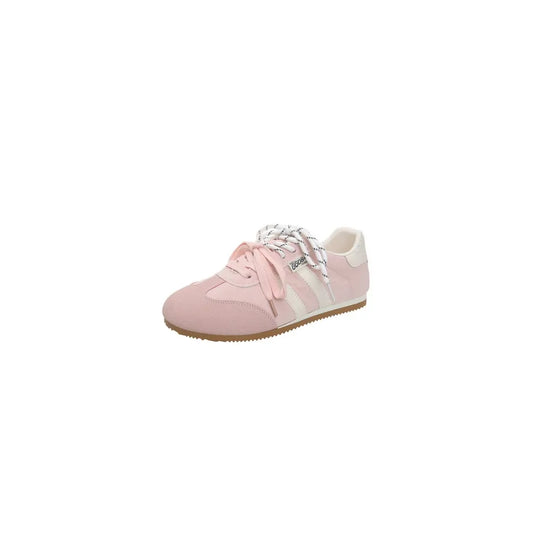 Round Toe Flats Sneakers Blush Pink