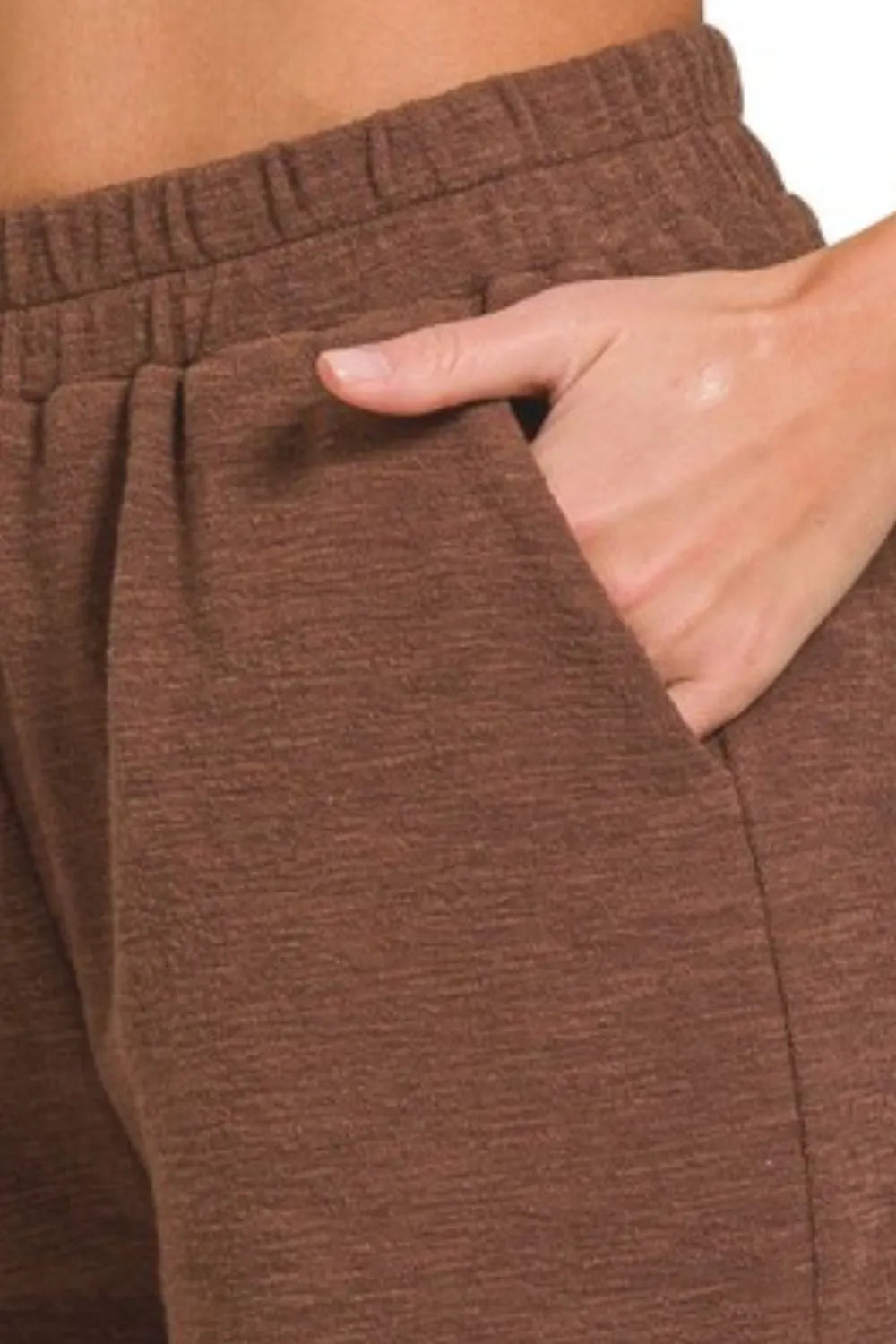 Zenana Cotton Slub Shorts