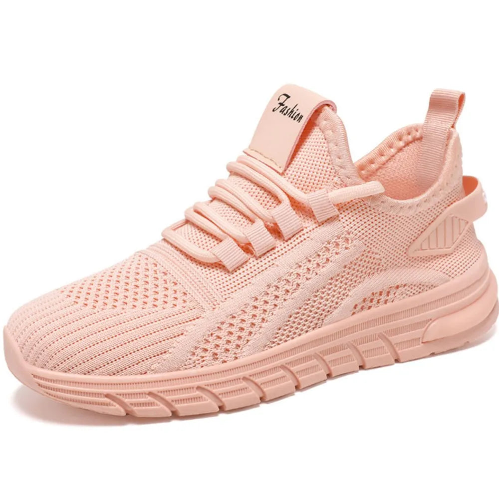 Mesh Breathable Round Toe Athletic Pink