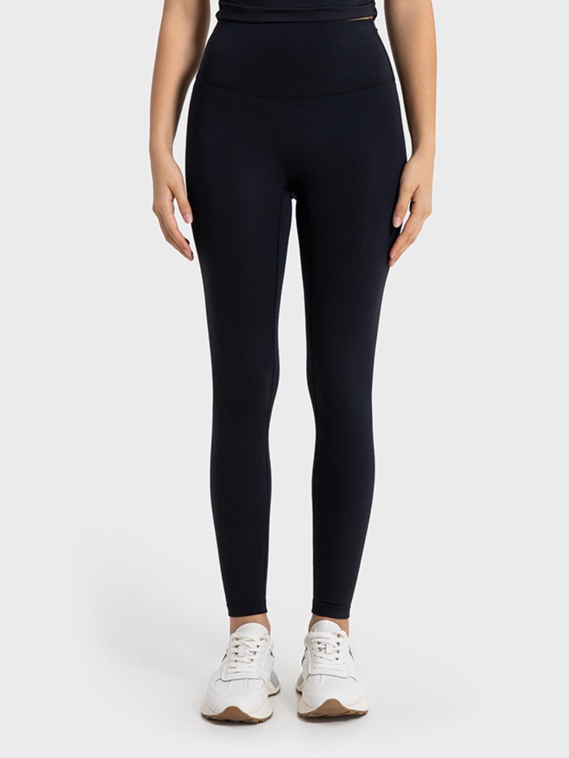 Millennia Wide Waistband Sports Leggings Black