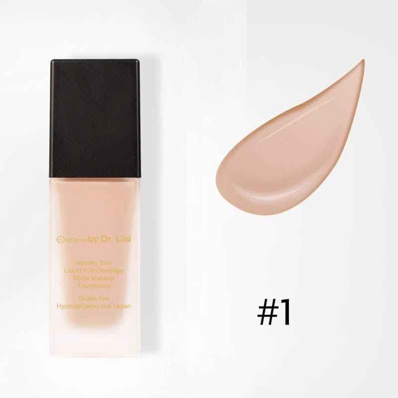 Healthy Skin Liquid Full Coverage Matte Makeup Foundation with SPF 30 1: Pale Ivory