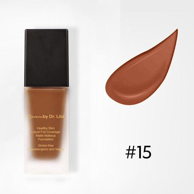 Healthy Skin Liquid Full Coverage Matte Makeup Foundation with SPF 30 15: Classic Tan