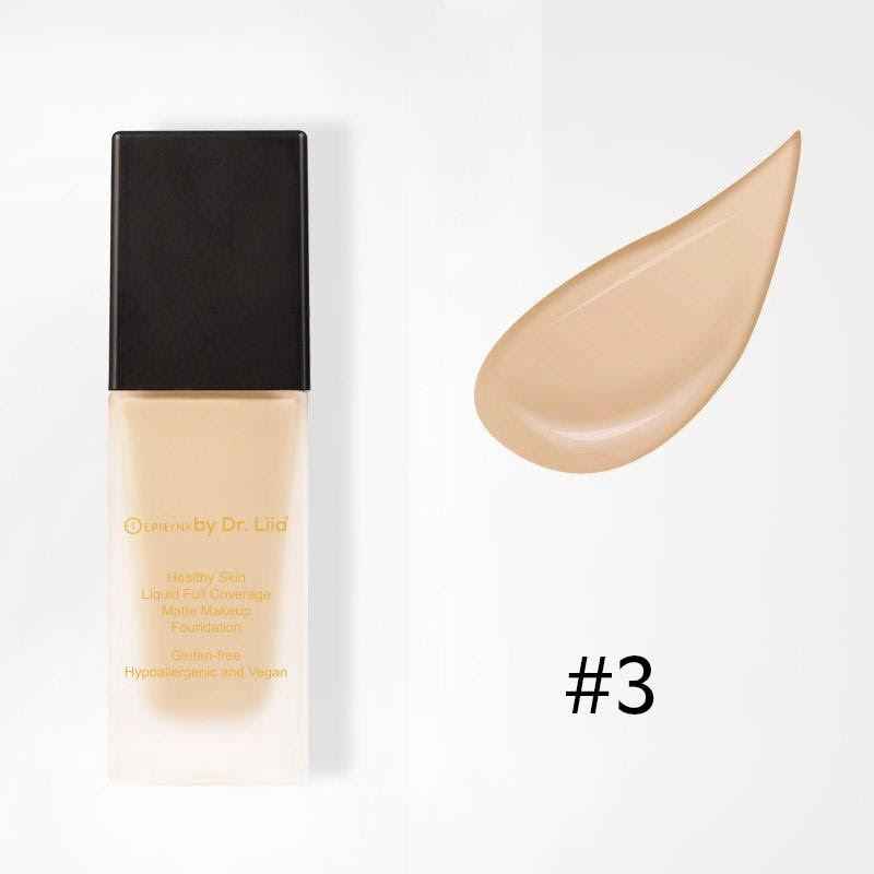 Healthy Skin Liquid Full Coverage Matte Makeup Foundation with SPF 30 3: Cream Beige