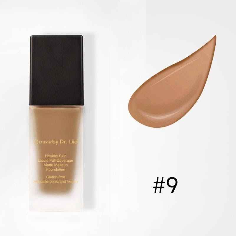 Healthy Skin Liquid Full Coverage Matte Makeup Foundation with SPF 30 9: Golden Beige