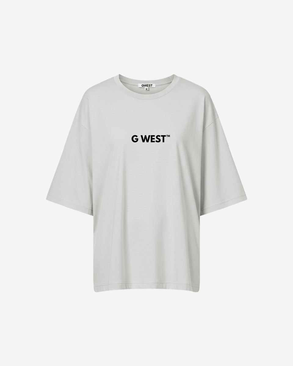 G West Womens Heavyweight Logo Wear Oversized T-Shirt