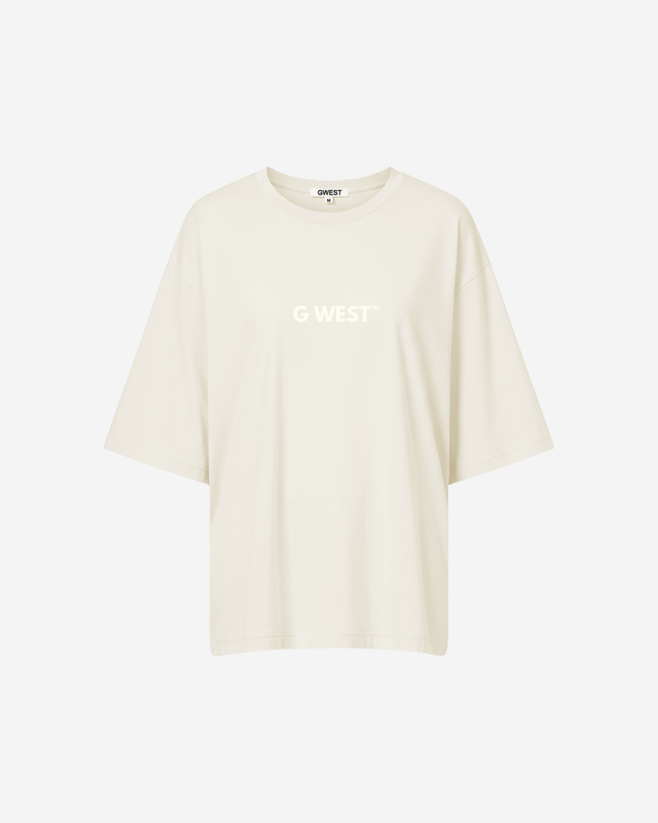 G West Womens Heavyweight Logo Wear Oversized T-Shirt