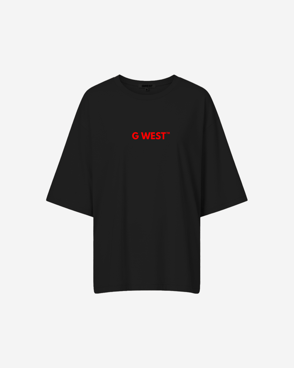 G West Womens Heavyweight Logo Wear Oversized T-Shirt