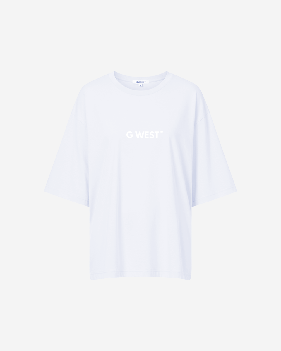 G West Womens Heavyweight Logo Wear Oversized T-Shirt