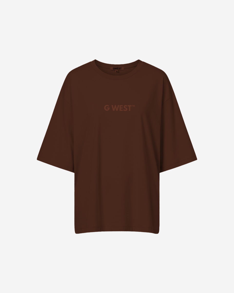 G West Womens Heavyweight Logo Wear Oversized T-Shirt