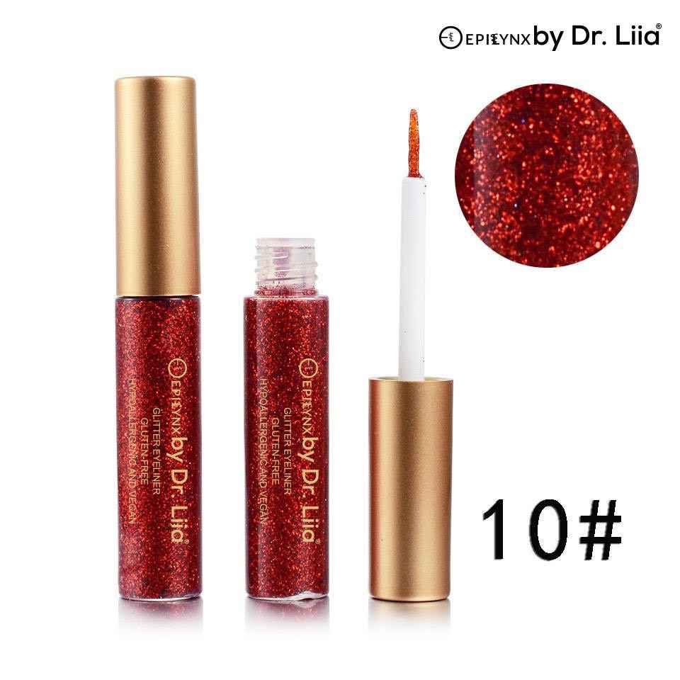 Vegan Eyeliner - For Shimmer & Shine in Your Eyes 10 red