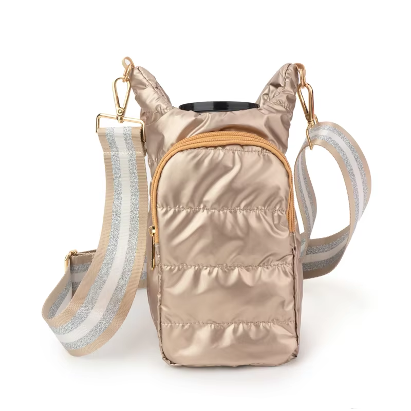 The Capri | Tumbler Carrier Crossbody Gold