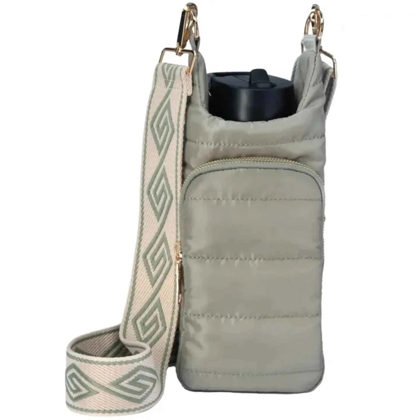 The Capri | Tumbler Carrier Crossbody Gray