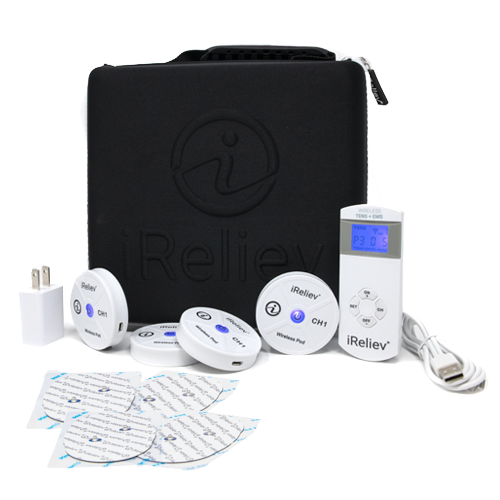 Therapeutic Wearable System 4 Pod Wearable System with Case White