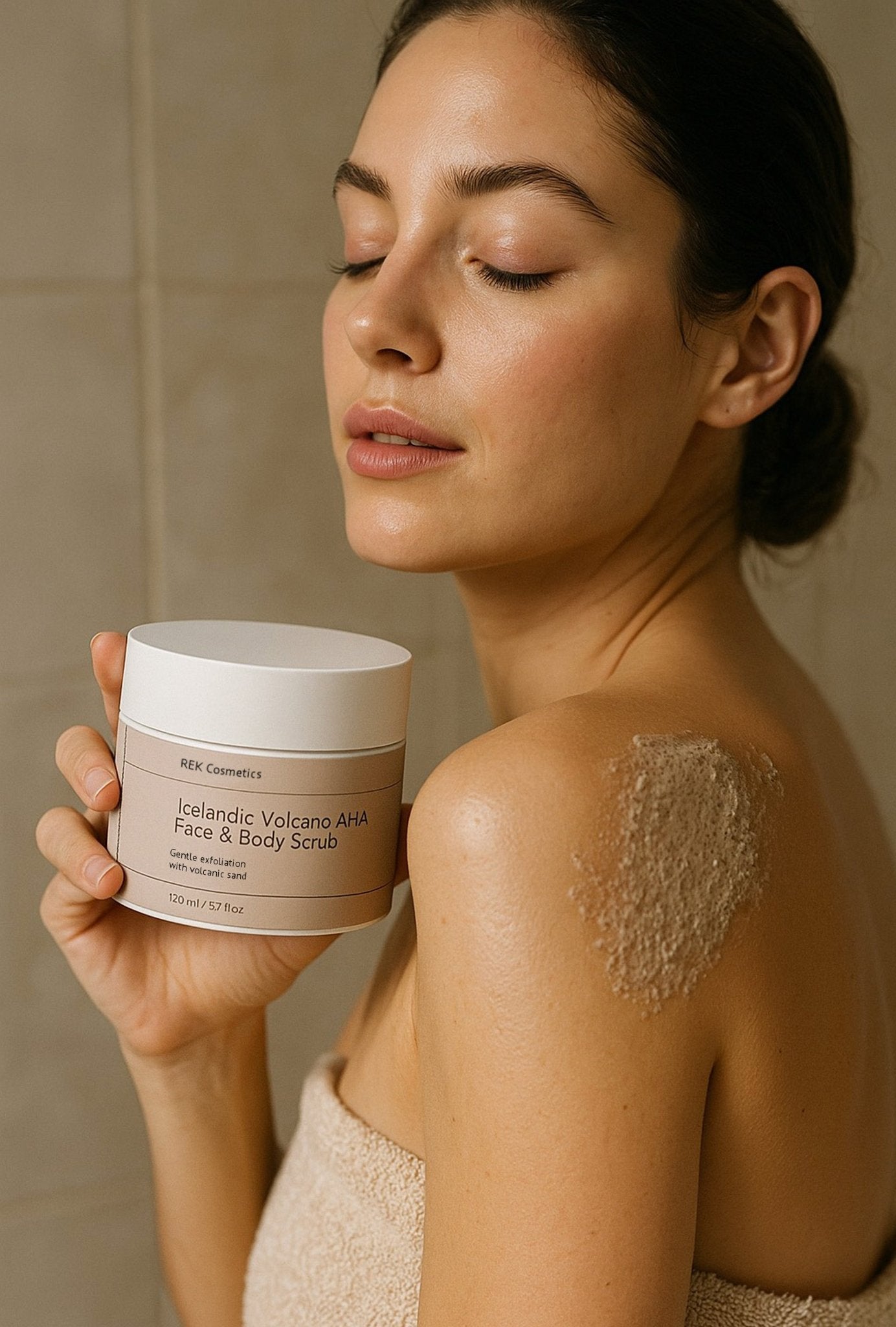 Icelandic Volcano AHA Face & Body Scrub