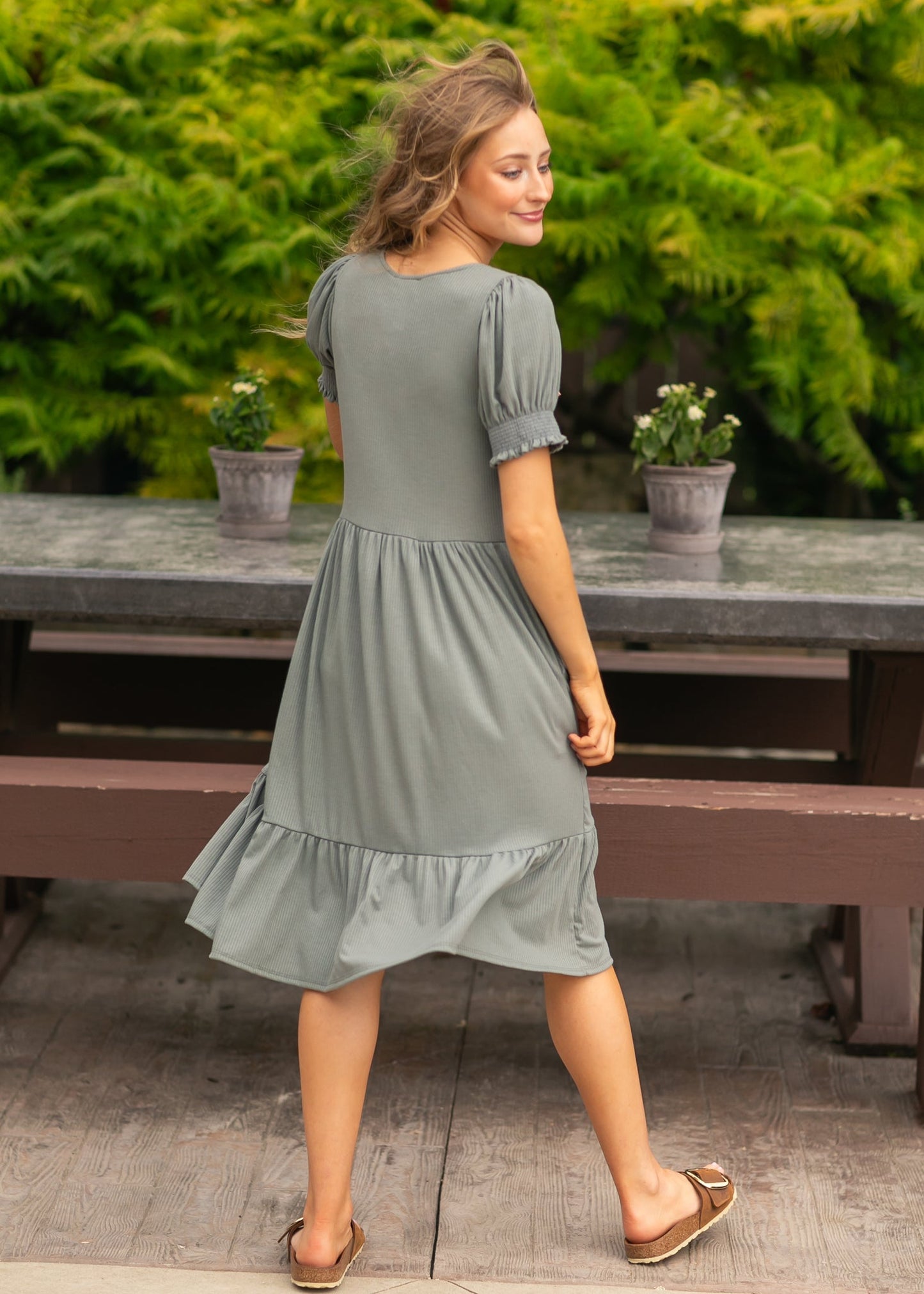 Jess Short Sleeve Midi Dress - FINAL SALE