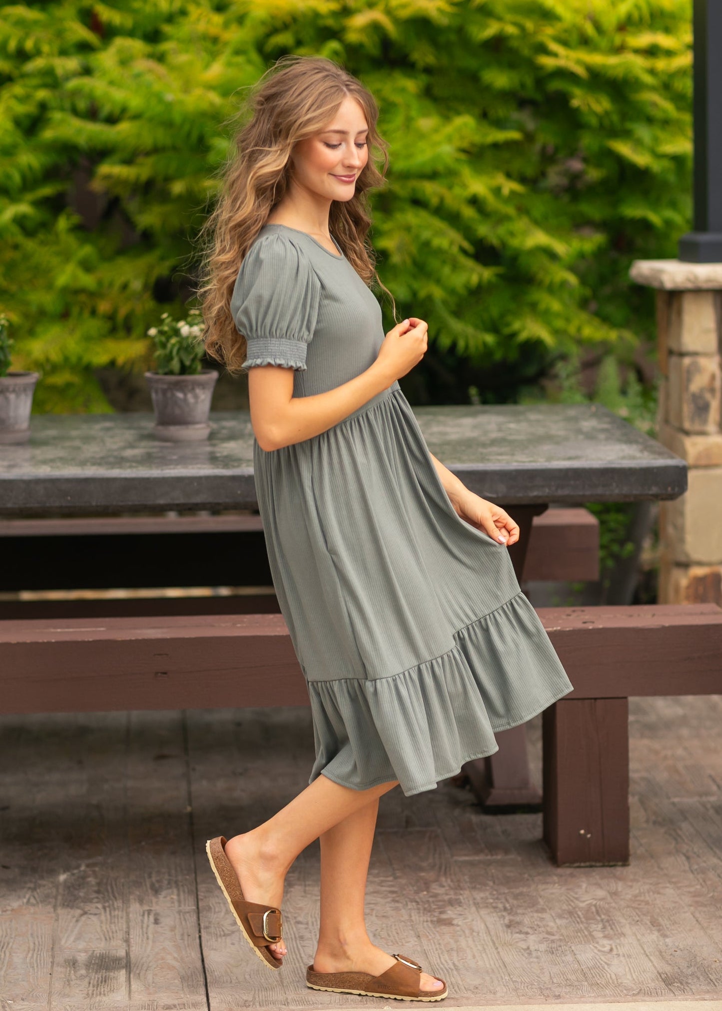 Jess Short Sleeve Midi Dress - FINAL SALE