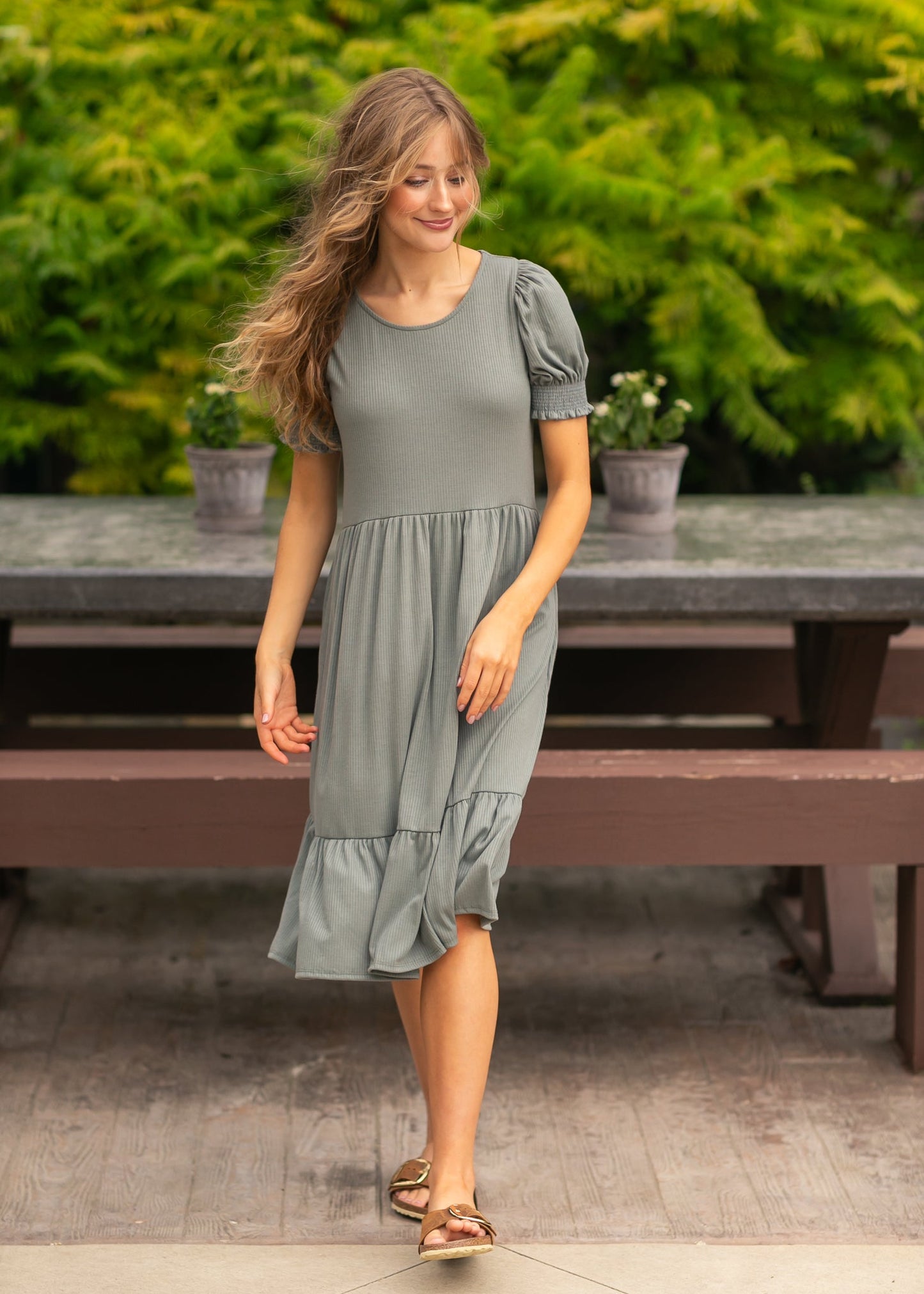 Jess Short Sleeve Midi Dress - FINAL SALE