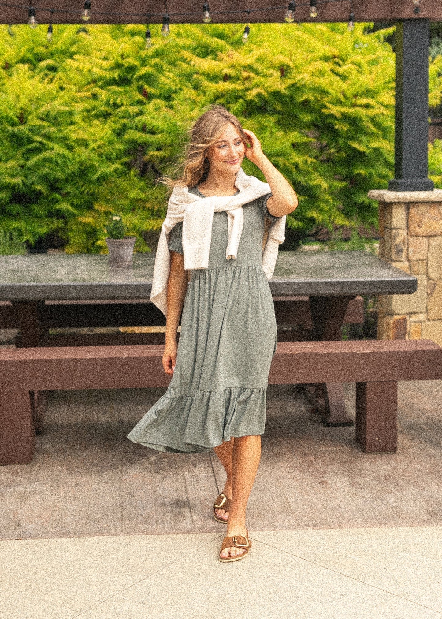 Jess Short Sleeve Midi Dress - FINAL SALE