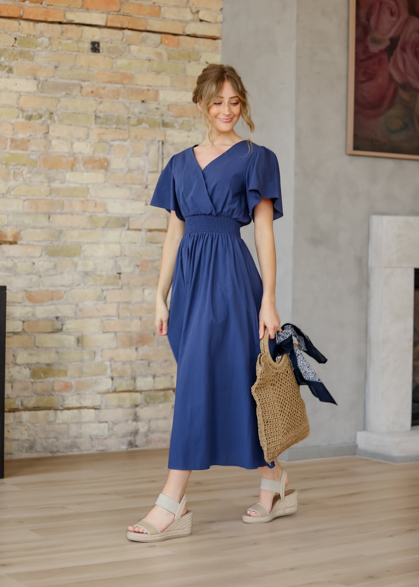 Montie Flutter Sleeve Maxi Dress  - FINAL SALE