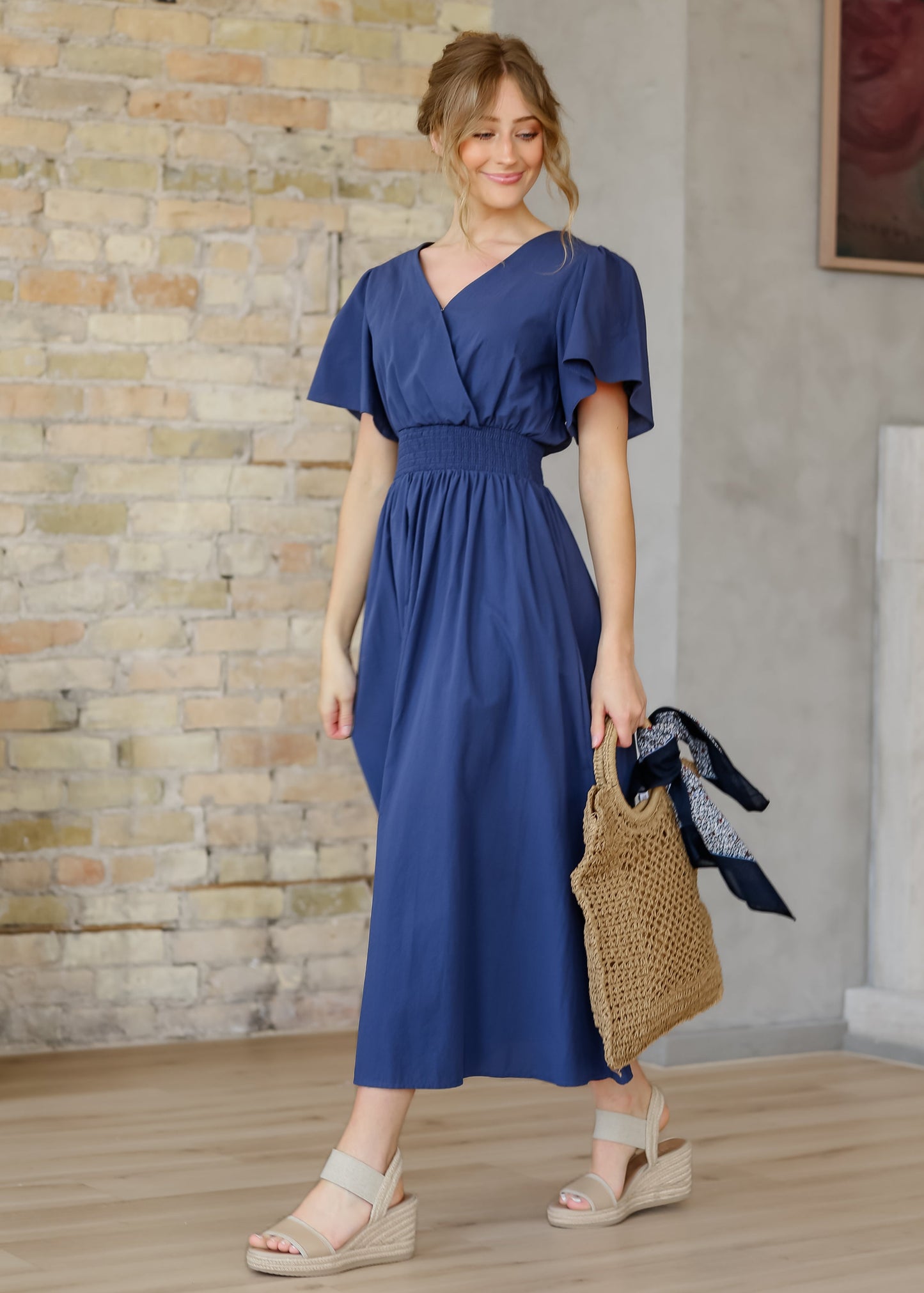 Montie Flutter Sleeve Maxi Dress  - FINAL SALE