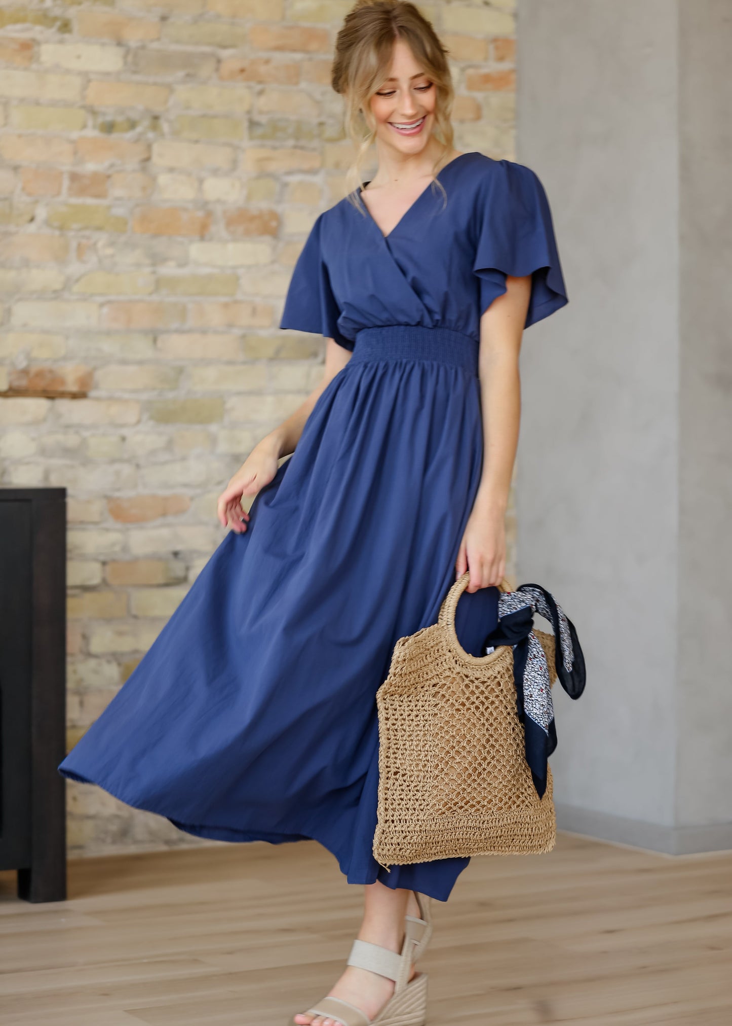 Montie Flutter Sleeve Maxi Dress  - FINAL SALE