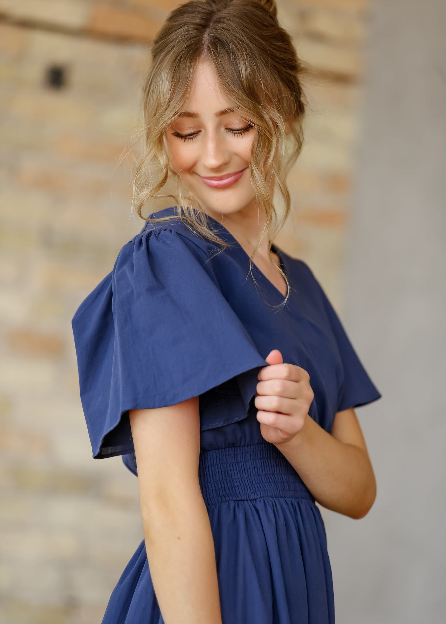Montie Flutter Sleeve Maxi Dress  - FINAL SALE