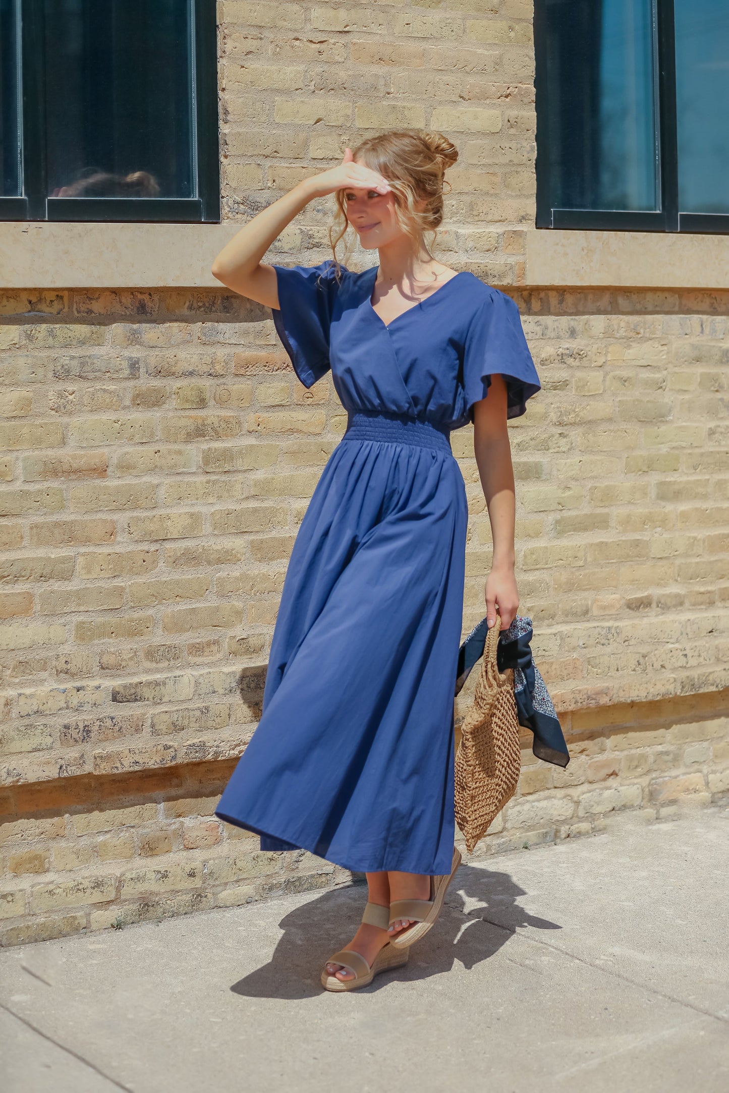 Montie Flutter Sleeve Maxi Dress  - FINAL SALE