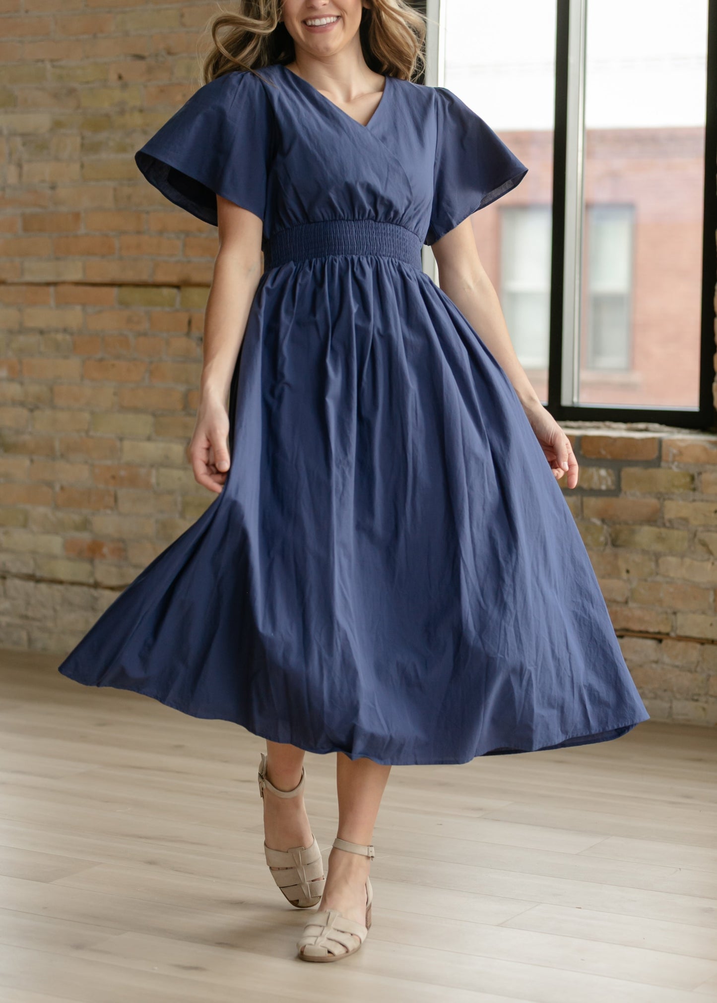 Montie Flutter Sleeve Maxi Dress  - FINAL SALE