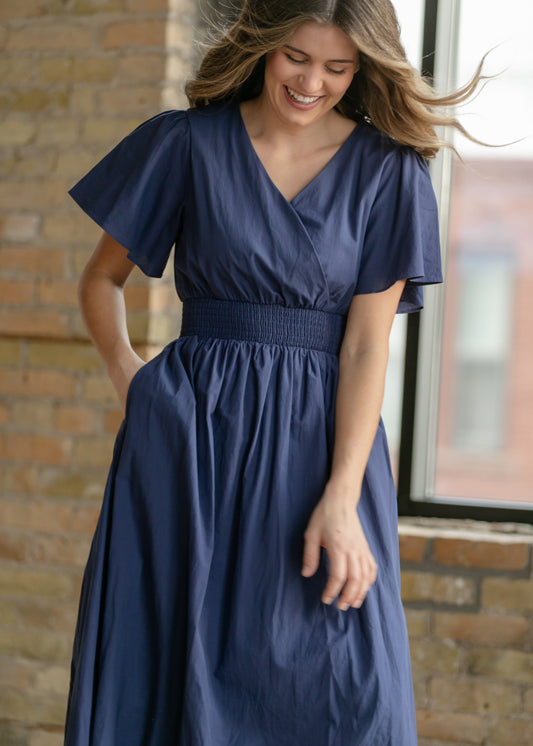 Montie Flutter Sleeve Maxi Dress  - FINAL SALE
