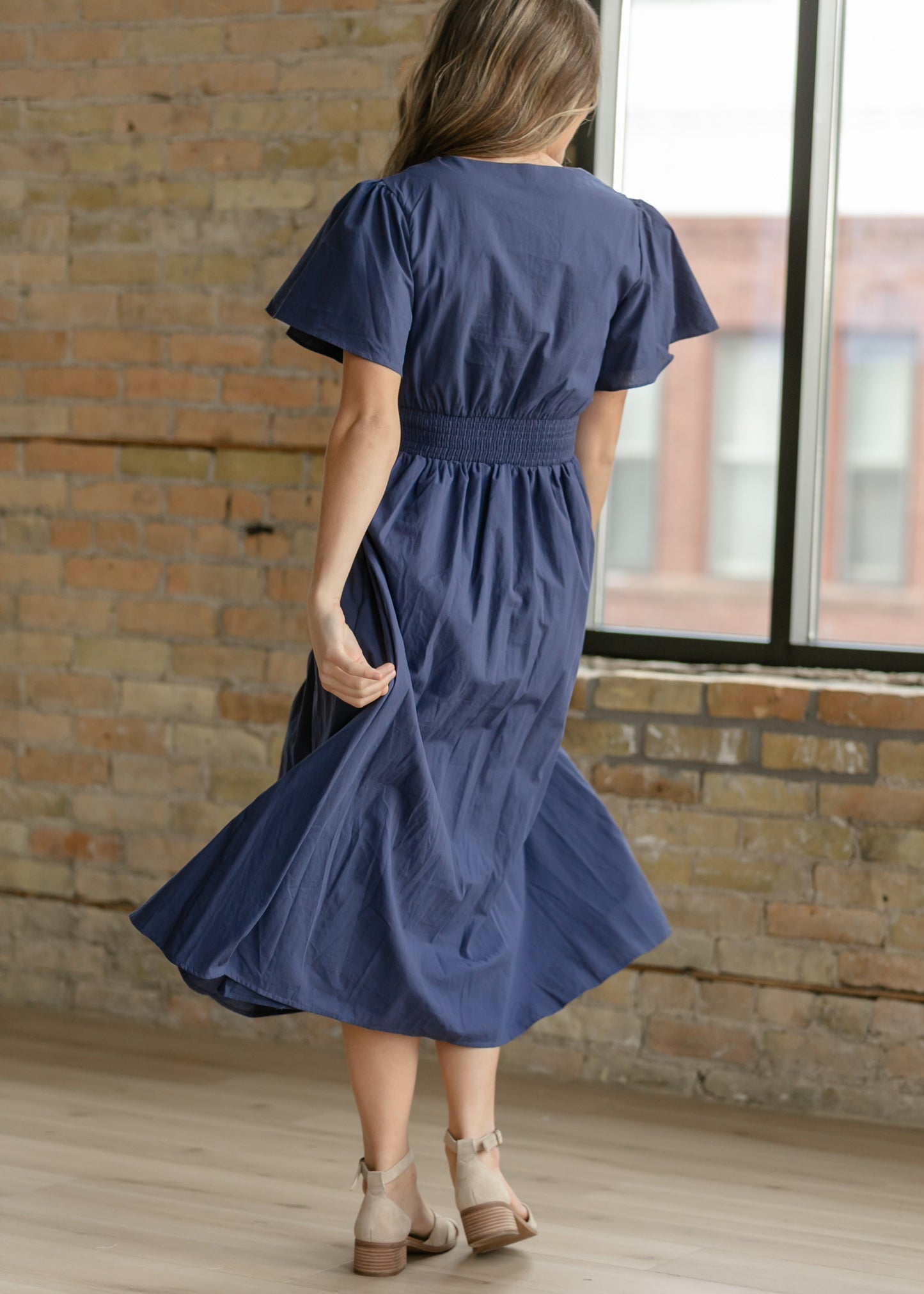 Montie Flutter Sleeve Maxi Dress  - FINAL SALE