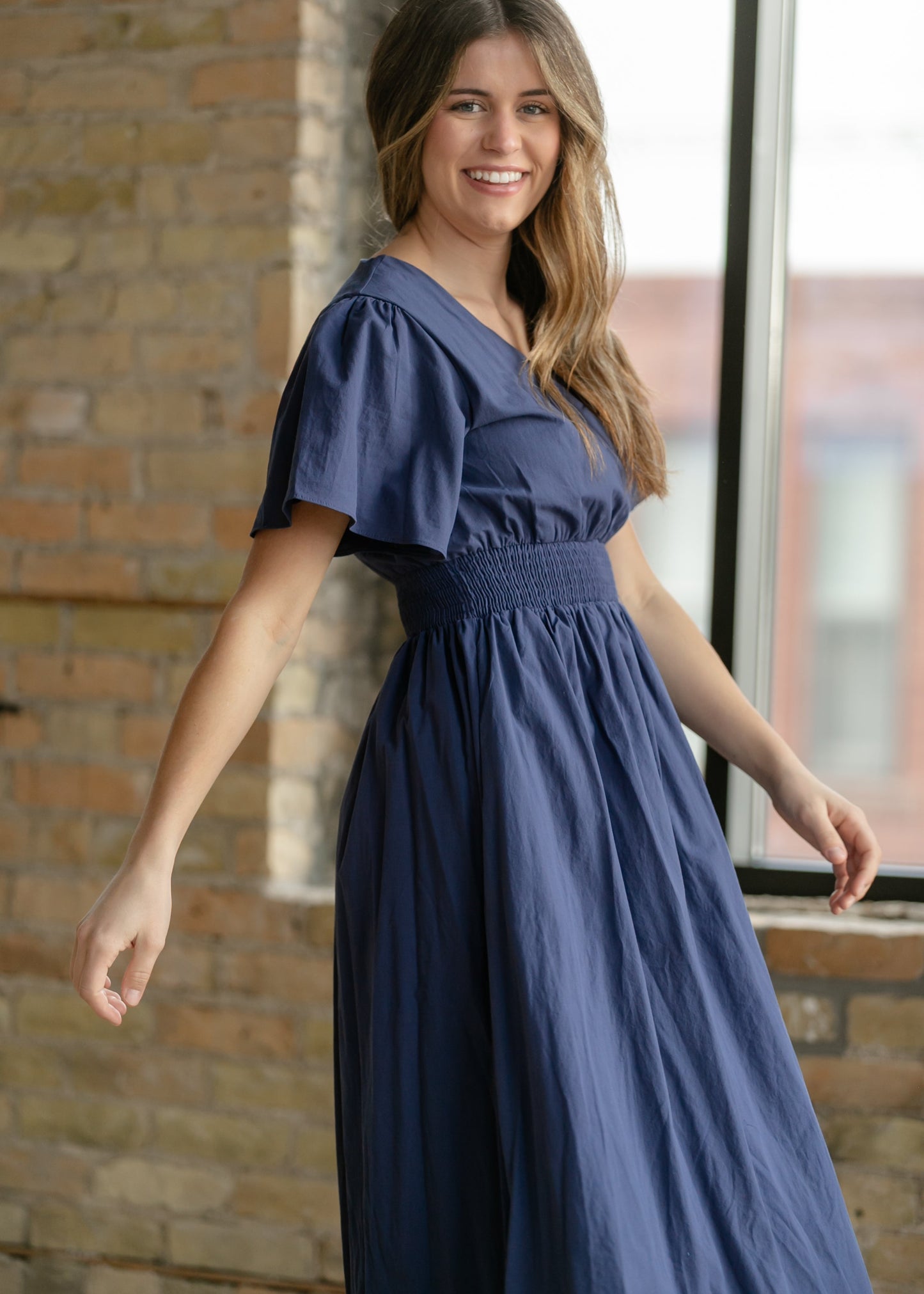 Montie Flutter Sleeve Maxi Dress  - FINAL SALE