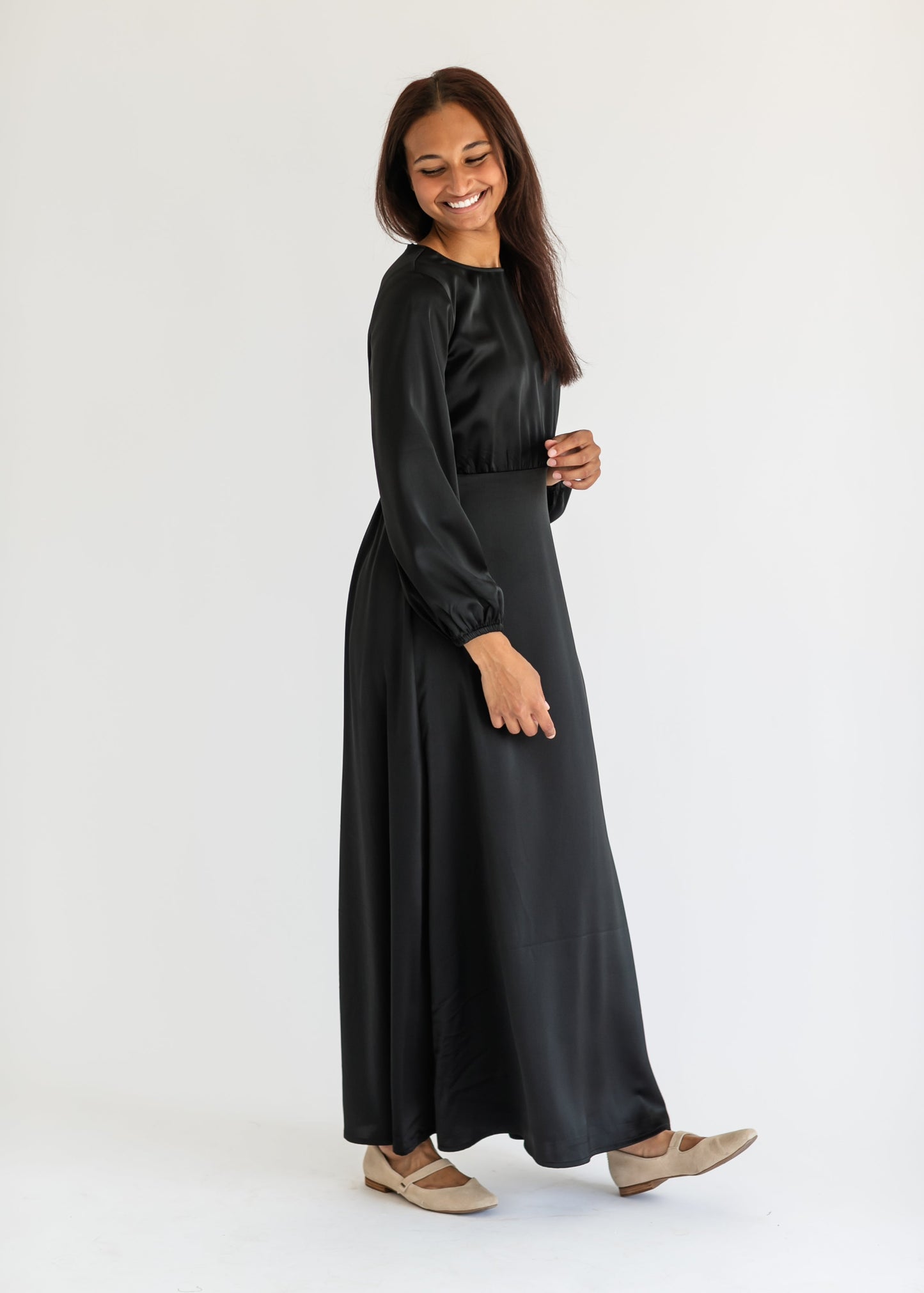 Muriel Satin Maxi Dress - FINAL SALE
