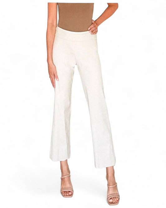 Krazy Larry P600 Pull on Wide Ankle Pant - Stone