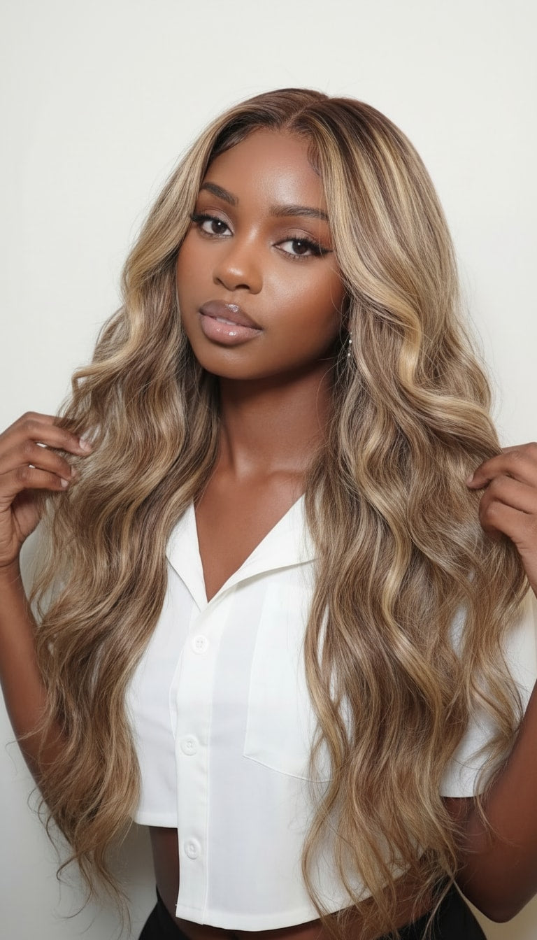 Honey Blonde Balayage Wave Wig