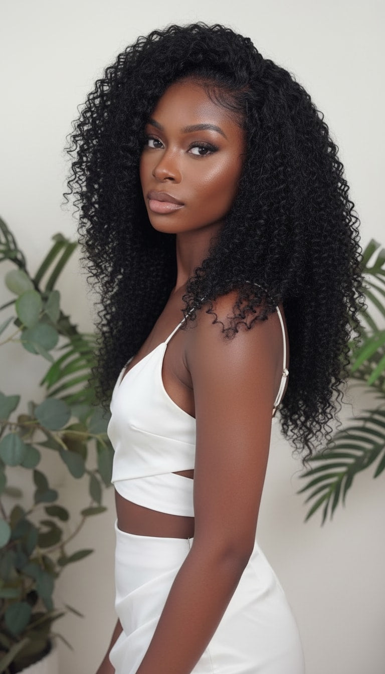 Kinky Curly Wefted Bundle