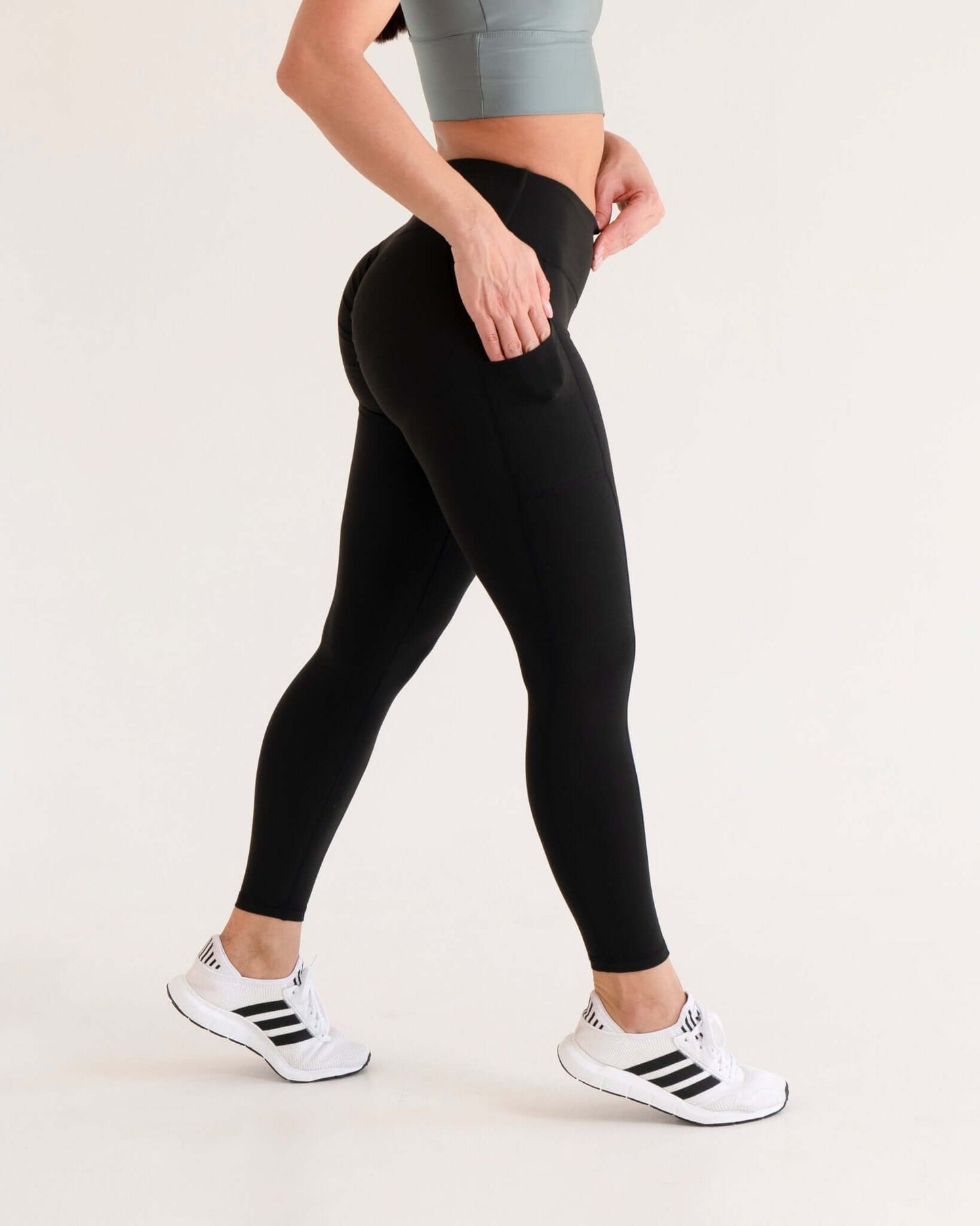 Basic High Waist Tummy Control Butt Lifting Legging