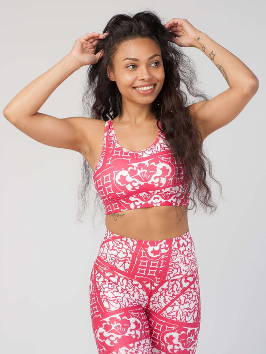 High Fashion Printed Sports Bra