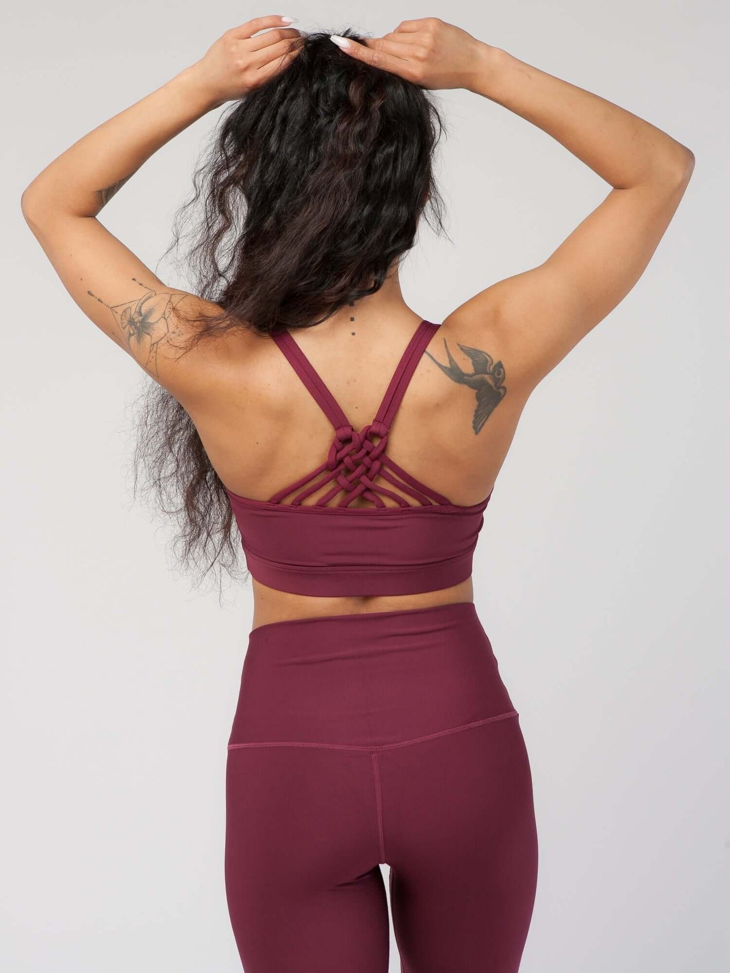 Knotted Back Sports Bra