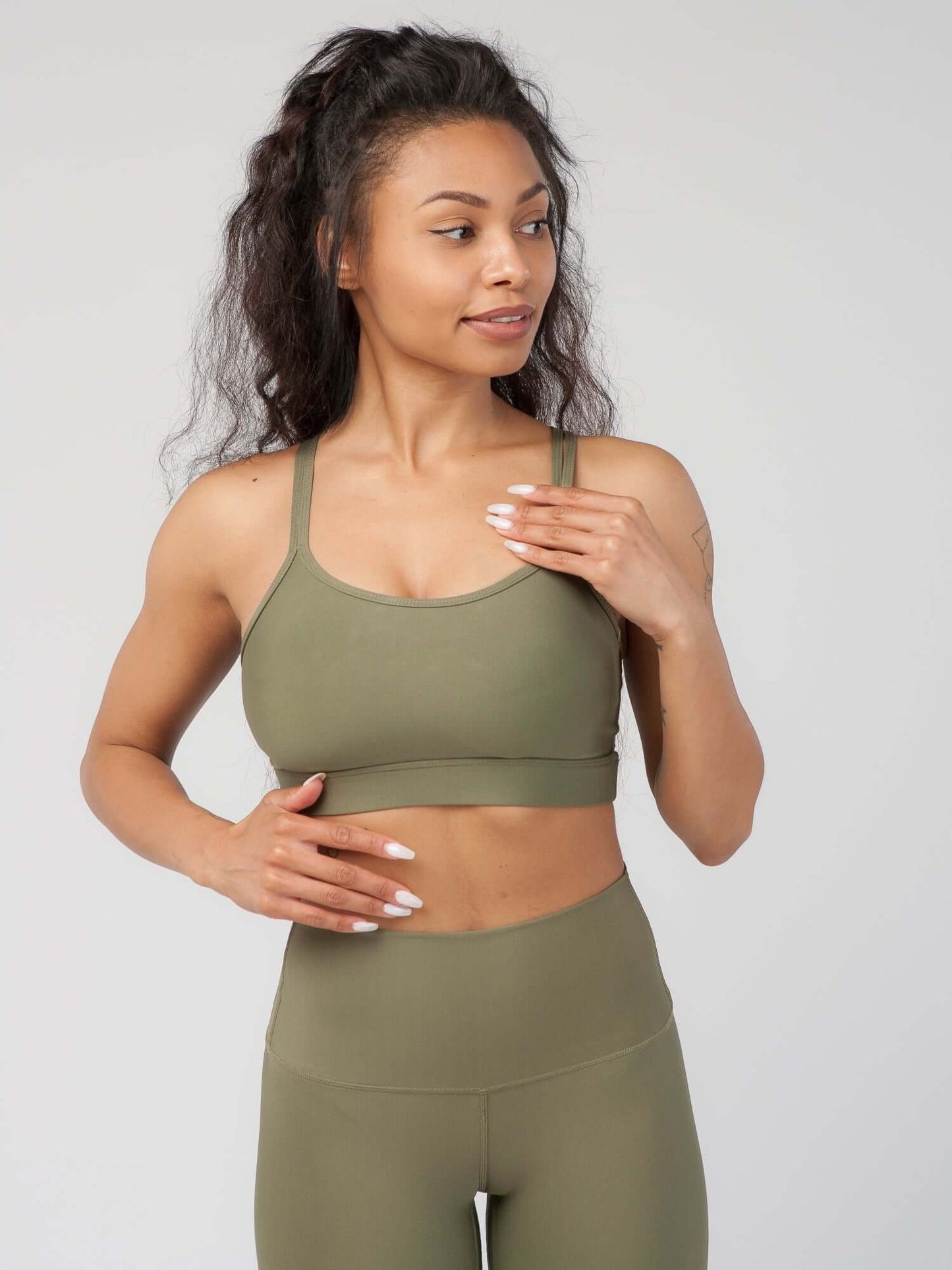 Knotted Back Sports Bra
